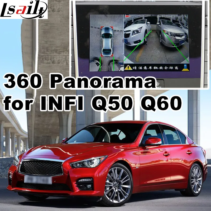 

360 panorama & rear view interface for Infiniti Q50 Q60 since 2015 etc LVDS RGB signal input cast screen video play