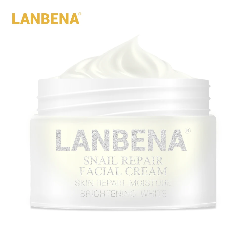 LANBENA Snail Repair отбеливающий крем для лица анти против морщин и старения лечение акне, увлажнение подтяжка кожи уход за кожей дневной крем 30 г