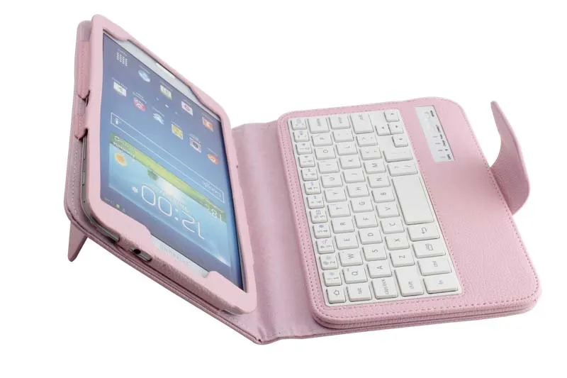 

Removable Wireless Bluetooth Russian/Hebrew/Spanish Keyboard Stand PU Leather Case For Samsung Galaxy Tab 3 8.0 T310 T311 T315
