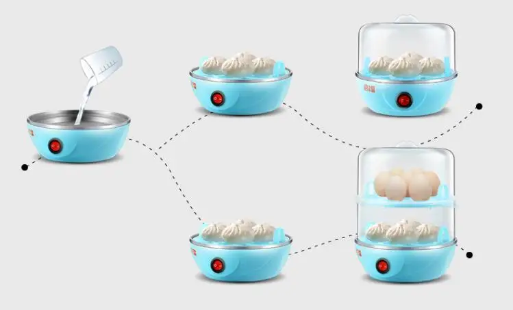 220 в 2 слоя бытовой Электрический паровой аппарат автоматический паровой яичный Многофункциональный Электрический яичный устройство для кипячения EU/AU/UK/US