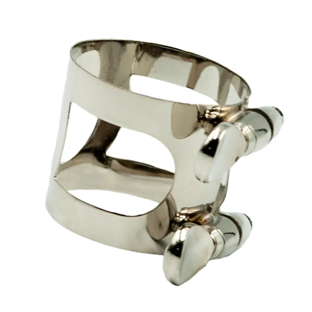 Light of Musical Store-1 Piece Metal Ligature Clip Clamp for Saxophone Mouthpiece Silver