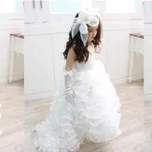 Модное кружевное платье трапециевидной формы длиной до пола, платье для выпускного вечера с жемчужинами и бусинами, с глубоким вырезом и бантом сзади, платье с цветочным узором для девочек на свадьбу, на заказ