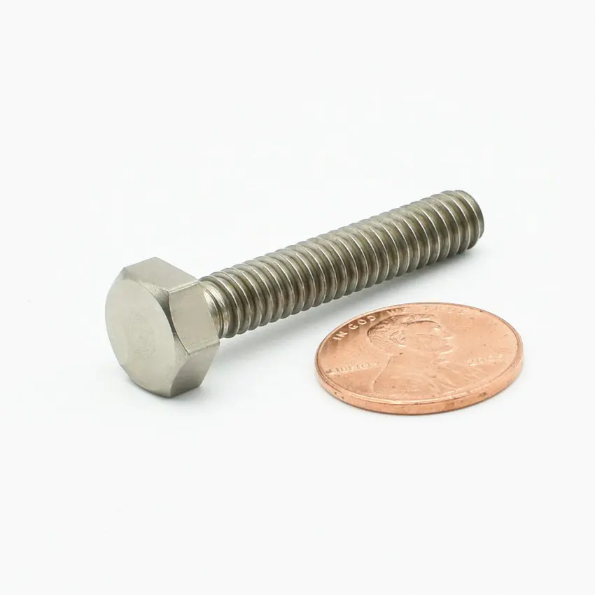 

24/50 pcs 1/4-UNCx35mm US Units Imperial Units Titanium Bolt Original Ti Color Not Polished Grade 2 Titanium Screw Ti Fastener