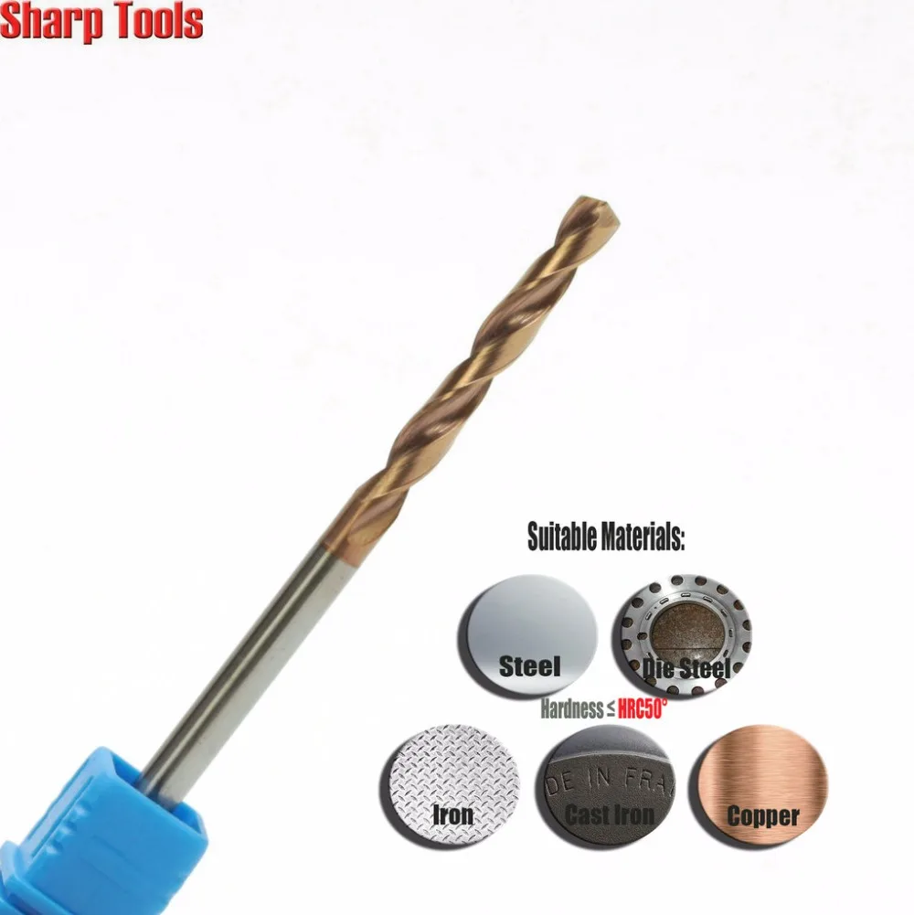 

1pc Shank 3mm Mini Metal Drills for Steel Hole Drilling HRC50 Spiral Titanium Coated Twist Tungsten Carbide Drill Bit Set Cutter