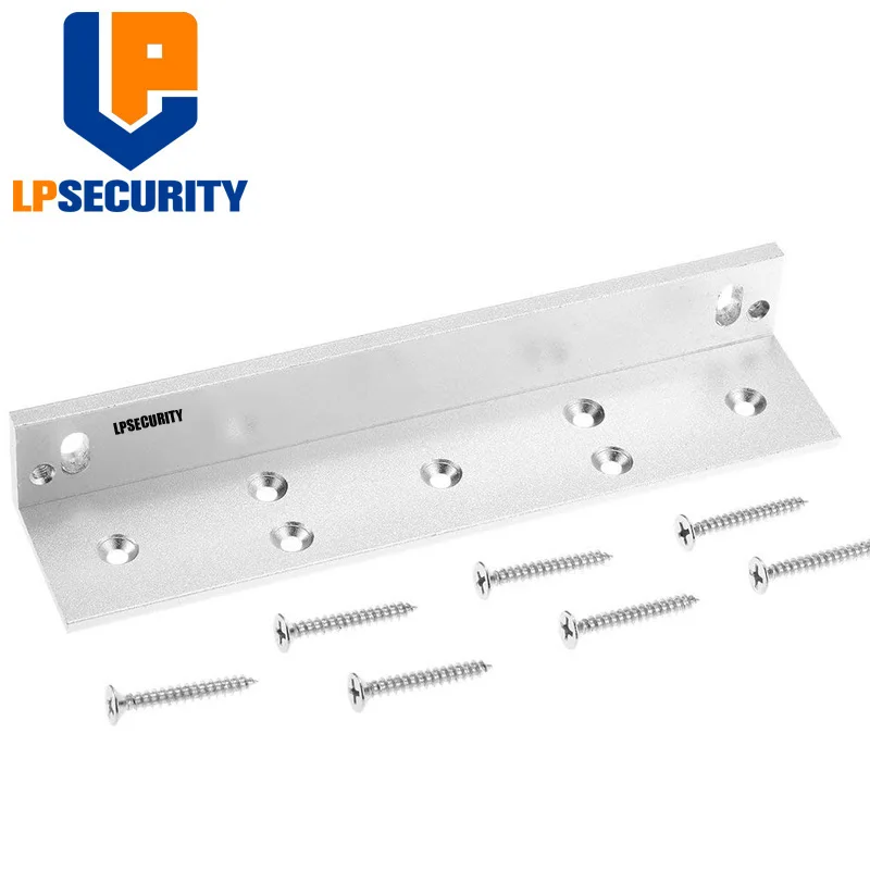 

LPSECURITY L Mounting Bracket Stent For 180KG 350lbs Magnetic Lock Door Aluminium Alloy Holder Stand
