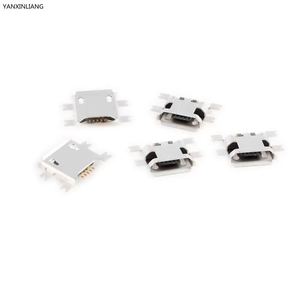 

5 Pcs Micro USB Type B Female Socket 5-Pin SMD SMT Jack Connector