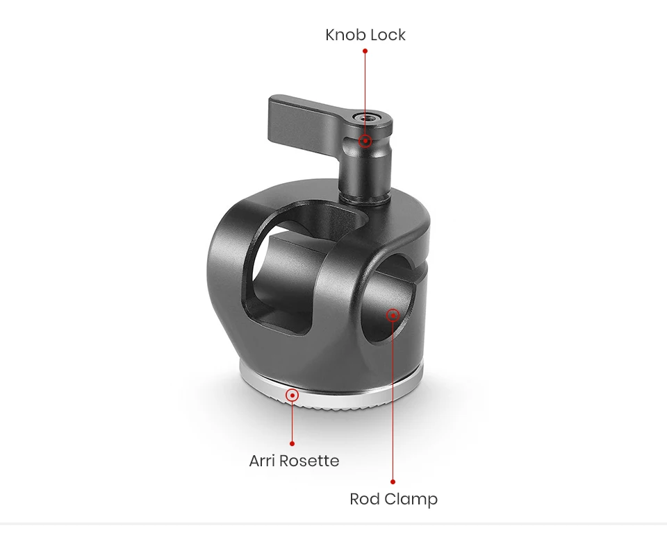 SmallRig со штангой 15 мм зажим с стекловолокном полиэстера крепление Arri Rosette раздвижная штанга для sony FS7/Red Epic/камеры с розеточное Крепление-1686