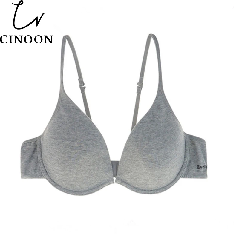 

CINOON Women Underwear Backless Intimates sexy push up bra Memory Foam Solid 3/4 Cup Soft Bra Charming Sexy Bras bralette