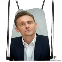 Пользовательские Tom_Hiddleston_Cannes@ 02-походная сумка на шнурке милый рюкзак для детей(черная спинка) 31x40 см#180611-01-36