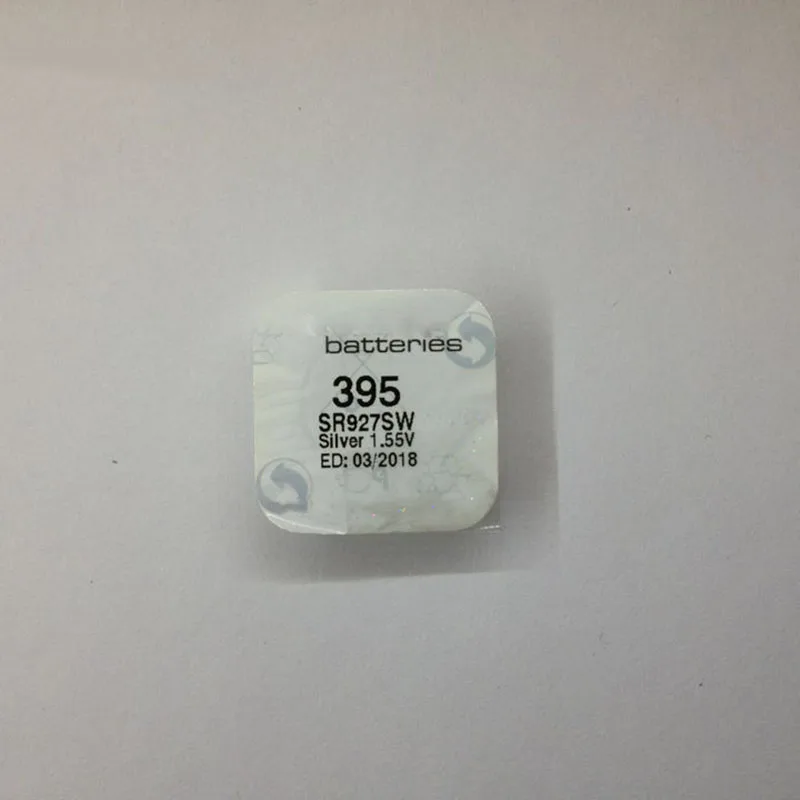 

2pcs/ lot 1.55V Watch Battery 395 SR927SW Silver Oxide good quality
