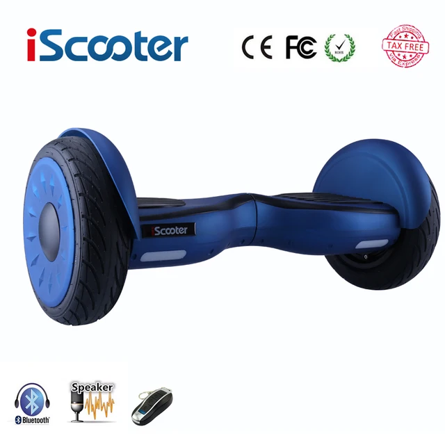 IScooter hoverboard 10 дюймов bluetooth два колеса умный балансируя электрический скутер скейтборд со спикером giroskuter UL2722