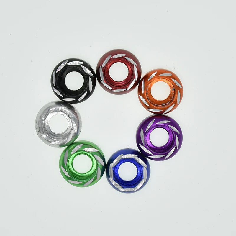 

10pcs M6 multi-color aluminum alloy Washers for motorcycle modification and decoration