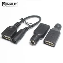1 шт. 5,5*2,1 мм гнездовой разъем для USB 2,0 гнездо 5 В DC разъем питания 5,5x2,1 мм зарядный аудио адаптер для портативных ПК