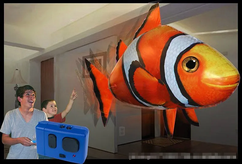 Free shipping New arrival the third generation air fish rc shark clown nemo inflatable with helium diy toy & hobby | Игрушки и хобби