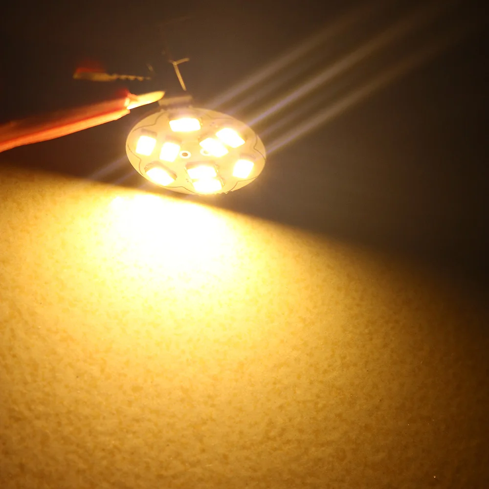 Круглый светодиодный источник света DC/AC 12V G4 База 5730 SMD LED двухштырьковая люстра