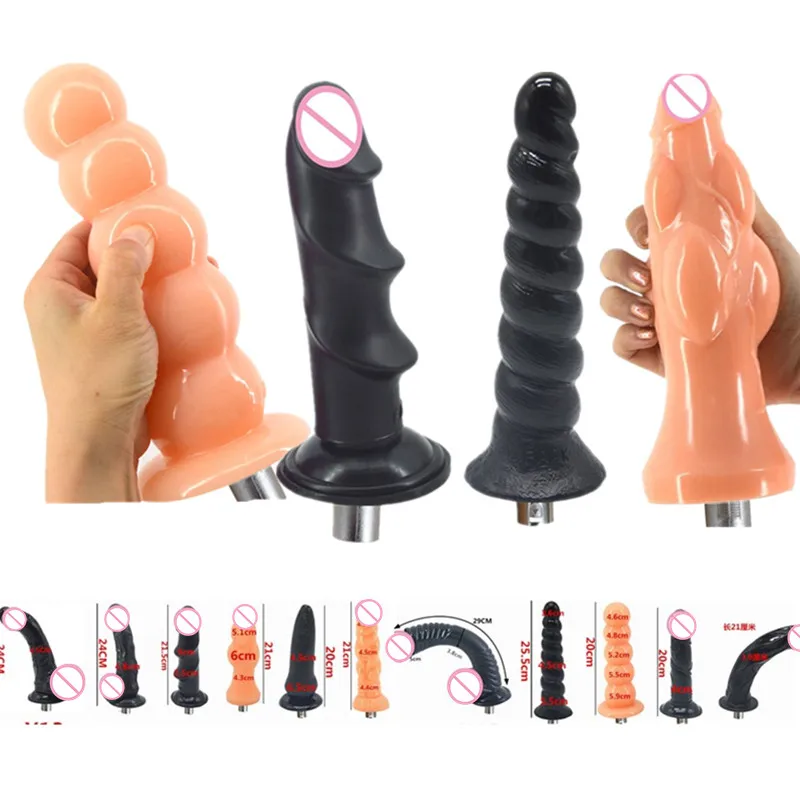 Beste Sex Machine Accessoire Vervangen Attachment Realistische Dildo Liefde Machine Accessoire Anale Dildo 11 Model te Kiezen voor Vrouwen E5 2 62
