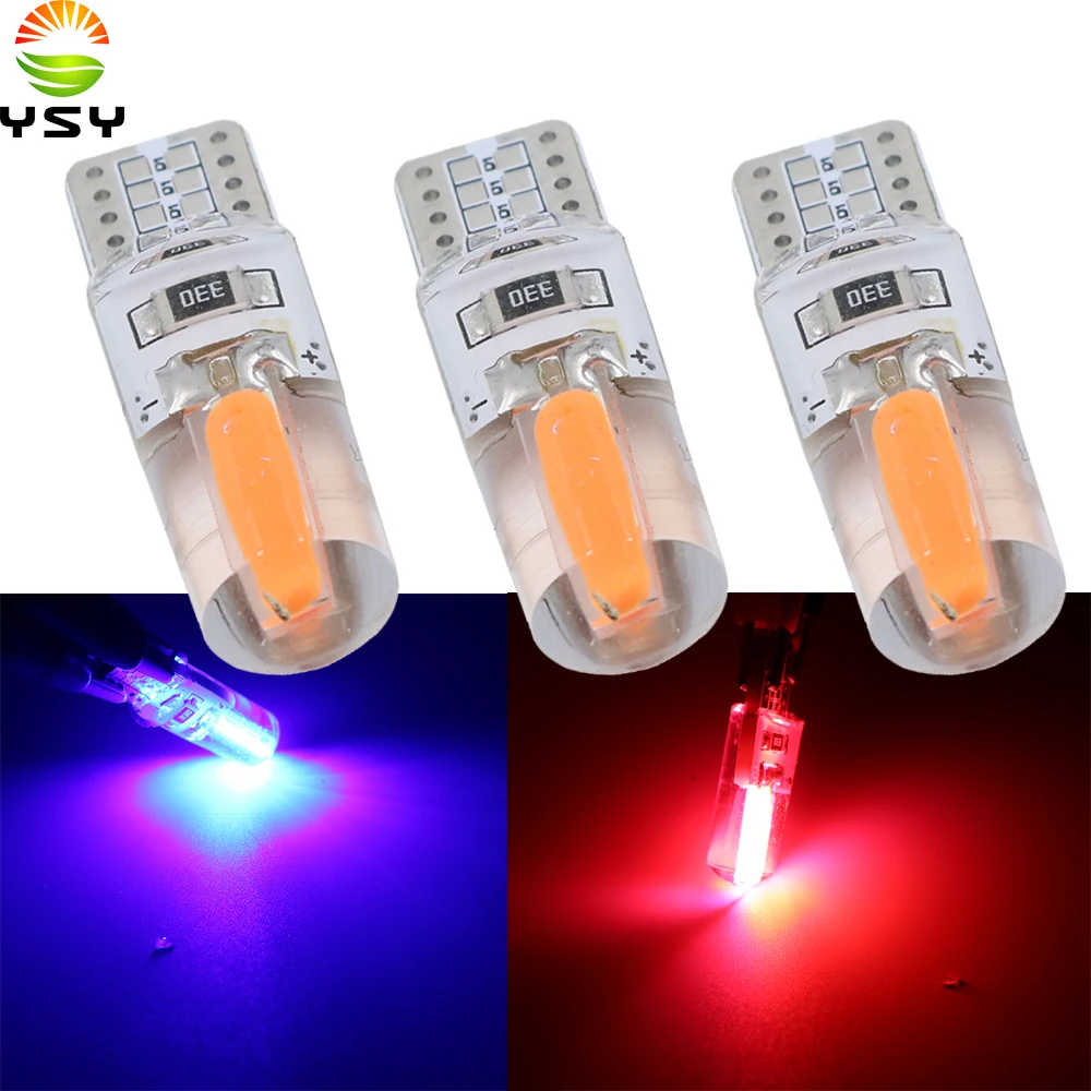 YSY 300X T10 W5W 2825 WY5W COB LED силикагель водонепроницаемый клиновидный свет 501 силиконовый
