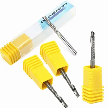 

Hot Router Bits Milling Bit Tool Ultrafine Particles Carbide Cut Single Flute Spiral Engraving Cutting CNC Down 3.175mm x 17mm