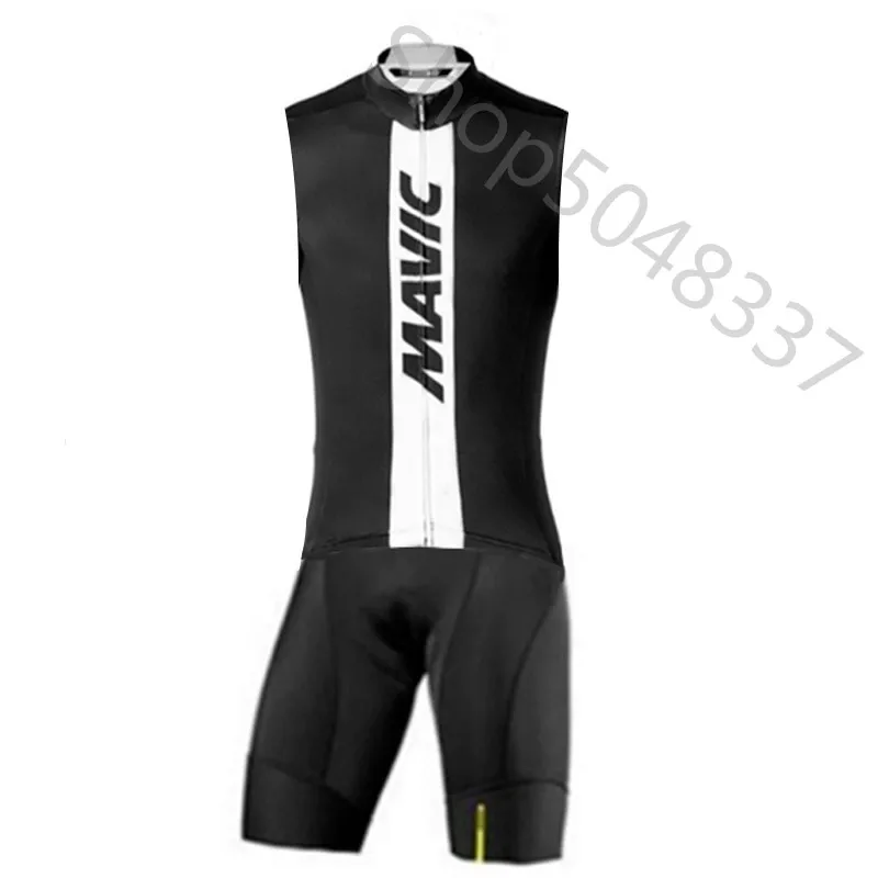 Mavic велосипедные комплекты Ropa Ciclismo Pro велосипедные майки без рукавов велосипедная одежда комбинезон облегающий костюм велосипедный Триатлон спортивный костюм