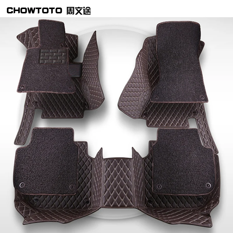 Двухслойные коврики CHOWTOTO на заказ для Benz класса А B180 C200 E260 CL CLA G GLK300 GLE ML S350/400