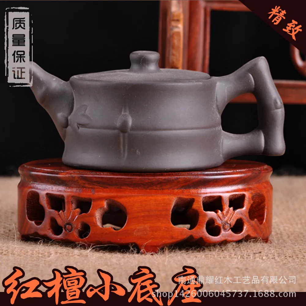 

Kistler oval mahogany base Teapot red sandalwood wooden statues wooden pallet factory direct crafts Decoration
