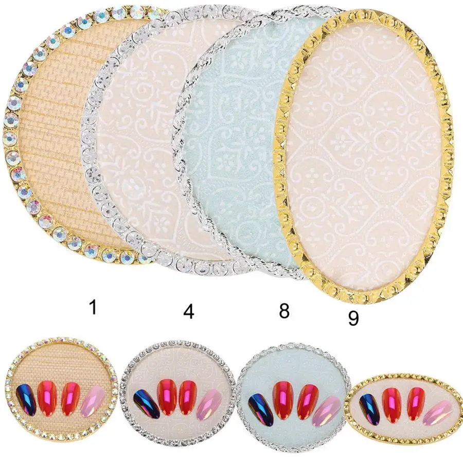 

Manicure Vacuum Cleaner Alloy Nail Art Plate Rhinestones Manicure Salon Display Stand Rack Board Nails Accessoires