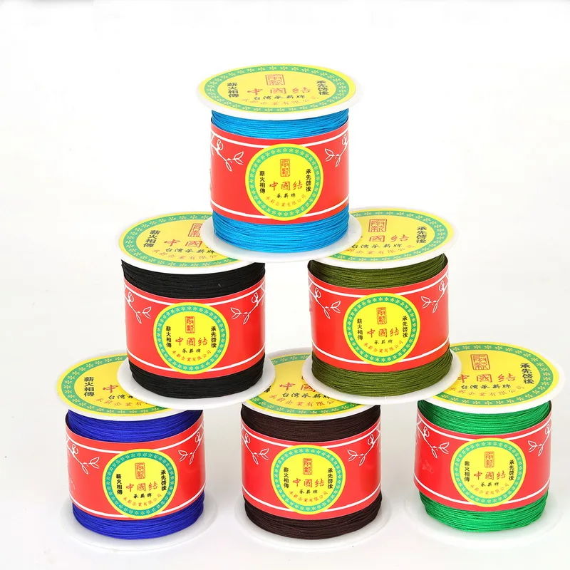 

Mix Color 150 Yards 0.4mm Polyester Satin Chinese Knot Cord Silky Macrame Cord Beading Braided Shamballa Bracelet String Thread