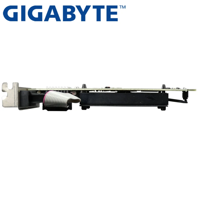 Видеокарта GIGABYTE GT710 1 Гб 64 бит GDDR3 видеокарты для nVIDIA VGA карты Geforce Оригинал GT 710