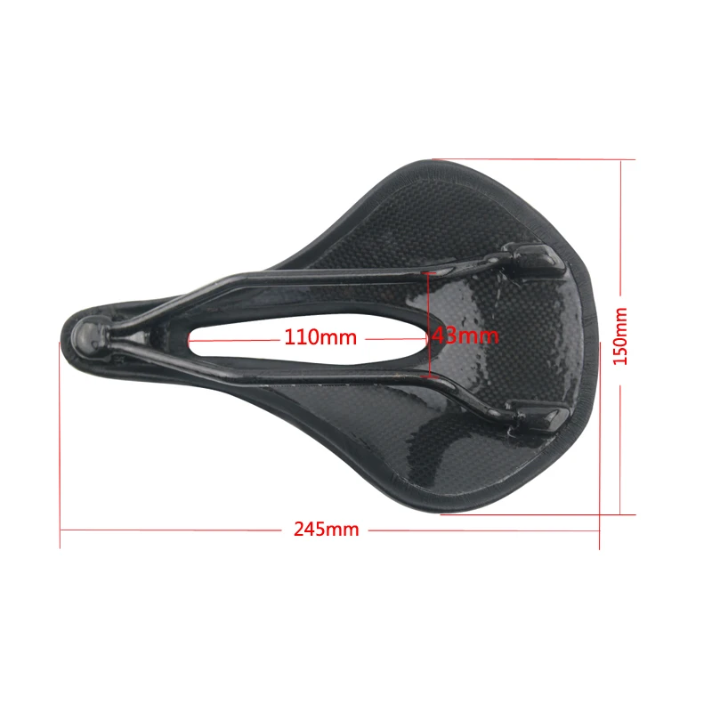 Road MTB Bike Carbon Leather Saddle Cushion 3K Seat Cycling Bicycle Soft leather Gel Saddles Cover Seat (4)