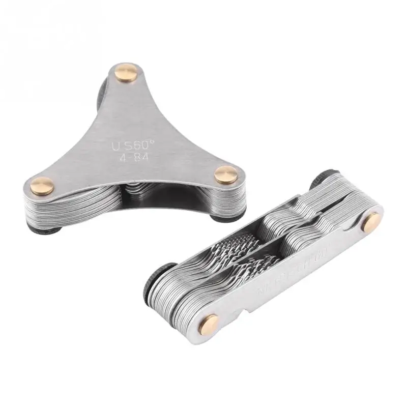 51/52Pcs Stainless Steel Thread Plug Gage 60 and 55 Degree Screw Pitch Measuring Tool | Инструменты