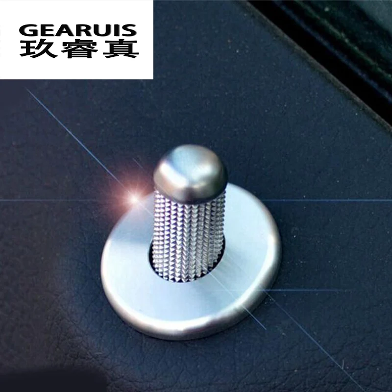 

Car Styling door pin decoration covers Sitcker Interior Bolt circle trim for Mercedes Benz C E Class W205 W213 Auto Accessories