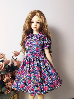 Новинка 1/6 рост 26-28 см BJD YOSD Blythe кукольная одежда милое платье - Цвет: Pink purple