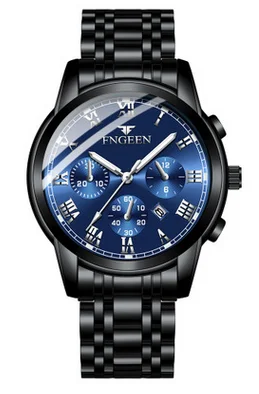 Hirigin новые Брендовые мужские роскошные модные военные армейские Аналоговые кварцевые наручные часы браслет из нержавеющей стали - Окраска металла: 90H
