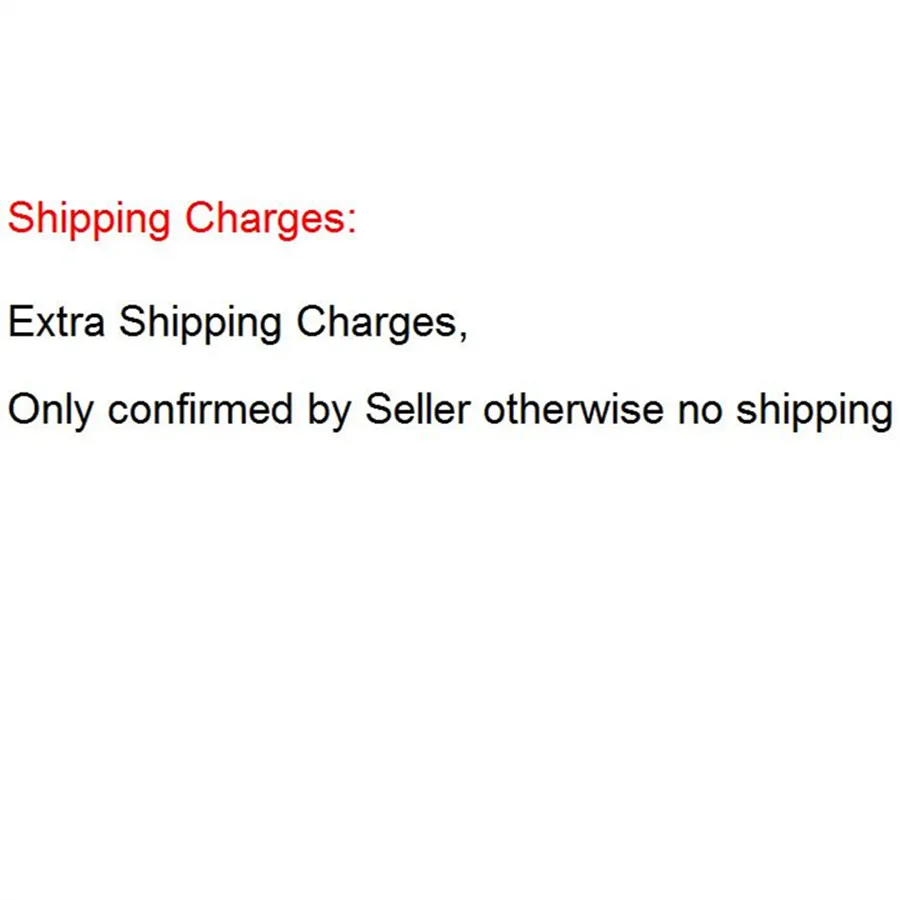 Shipping charges