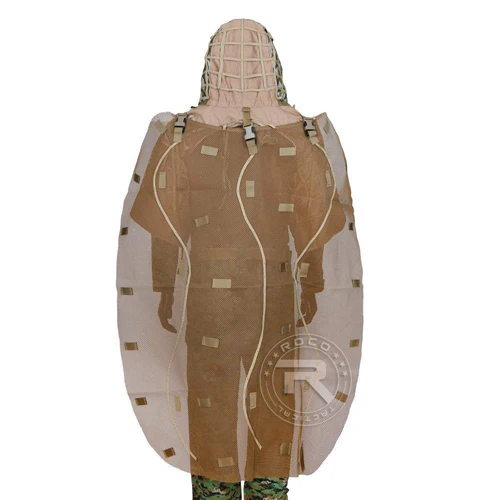 Brown HOOD TAN Cape ROCOTACTICAL военный Снайпер Ghillie Viper Hood Combat Ghillie Suit Foundation Custom Ghillie Hood Jacket камуфляж, лесная местность - Цвет: Brown HOOD TAN Cape