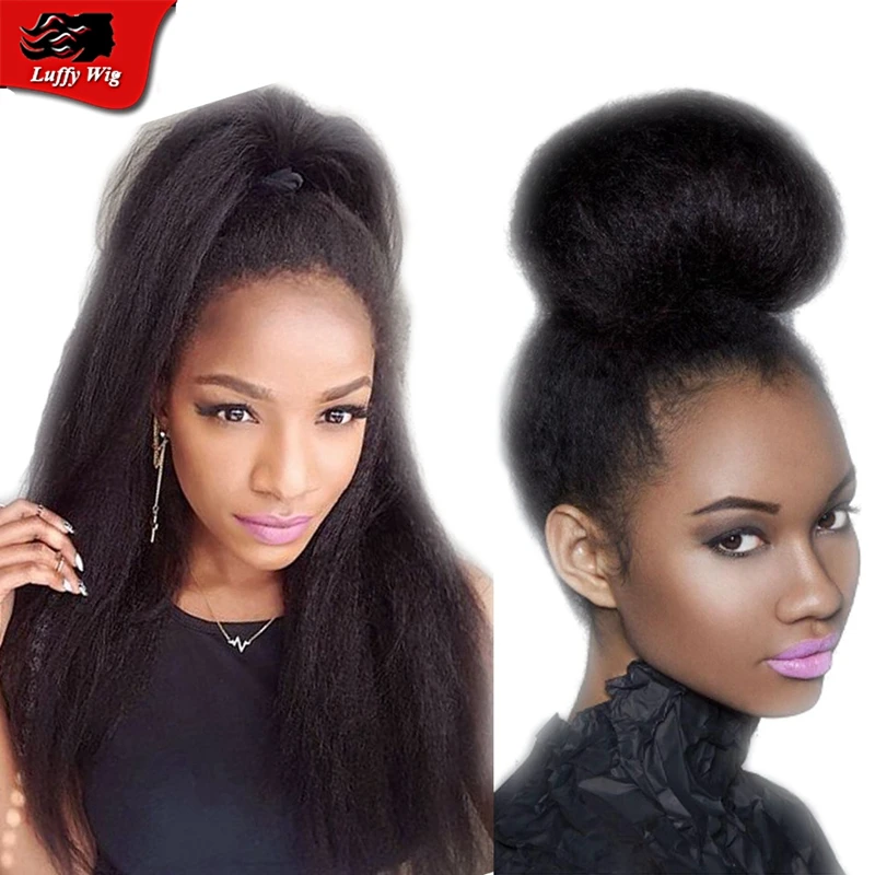 8A Wholesale High Quality Virgin Human Hair Italian Yaki Straight Lace Front Wig Glueless&Full