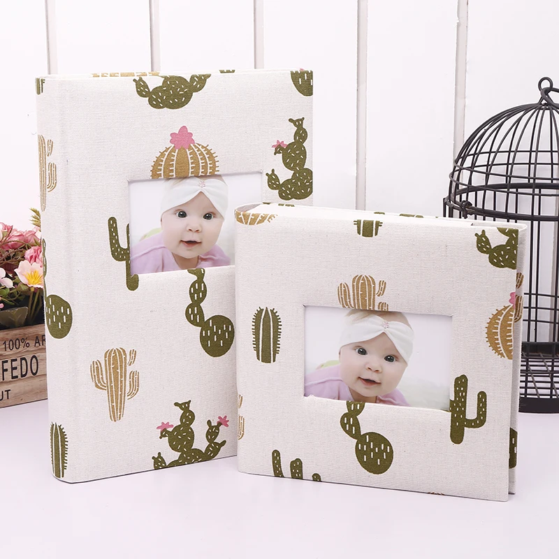 

The New 6 Inch Photo Album Cute Small fresh Image Storage Box 300 Sheets Insert Page Album Lovers Children Wedding Memories Book