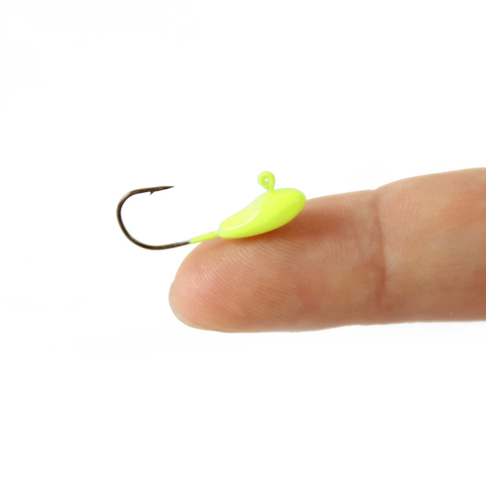 12pcs Mini Jig Heads Fishing Lure Small Jig Head Fish Barbed Hooks 1.1g For Soft Bait Carp Fishing Grub Fishing GreenRedBlack  (6)