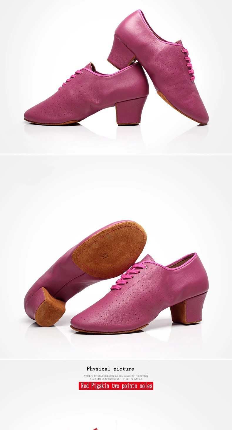 20161031_172847_102Modern Standard Dance Shoe Brand Women Genuine Leather Adult Jazz Shoes lady Aerobics Dancing Sneakers Teacher BD T1-B Discounts