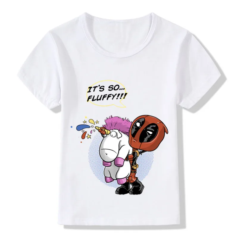 

Kids It's so Fluffy Deadpool And Unicorn Funny T-shirt Baby Boys/Girls Summer Casual T-shirt Children Clothes,ooo2128