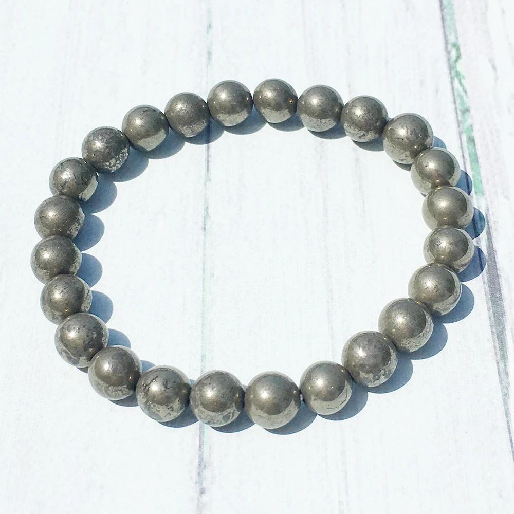 Ruberthen A Grand Pyrite Штабелируемый браслет мужские браслеты Mala Beads ювелирные изделия