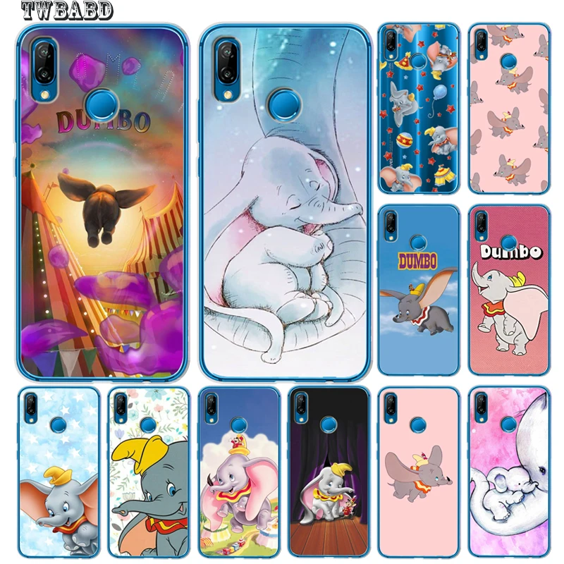 

Dumbo Soft transparent Capa Coque For Huawei P30 Lite for Huawei P30 Pro P20 Lite P8Lite P9Lite 2017 P Smart Capa Silicone Etui