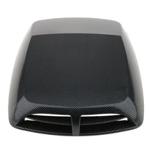 Évent décoratif universel de voiture SUV moteur en Fiber de carbone débit d'air capot d'admission Scoop évent moteur capot autocollant auto-adhésif