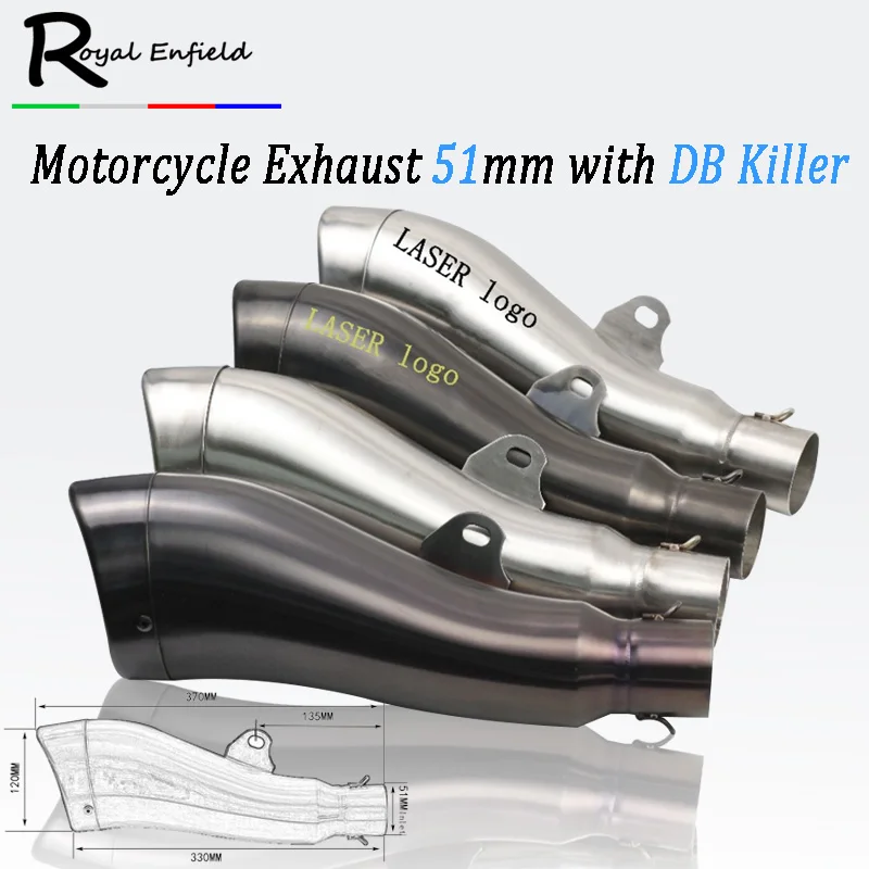 

Universal for Motorcycle Exhaust Pipe motorcycle pipe exhust Muffler TTRYZF RSZ CBR CB400 CF250 CBR600 CBR250 ER6N ER6R YZF600