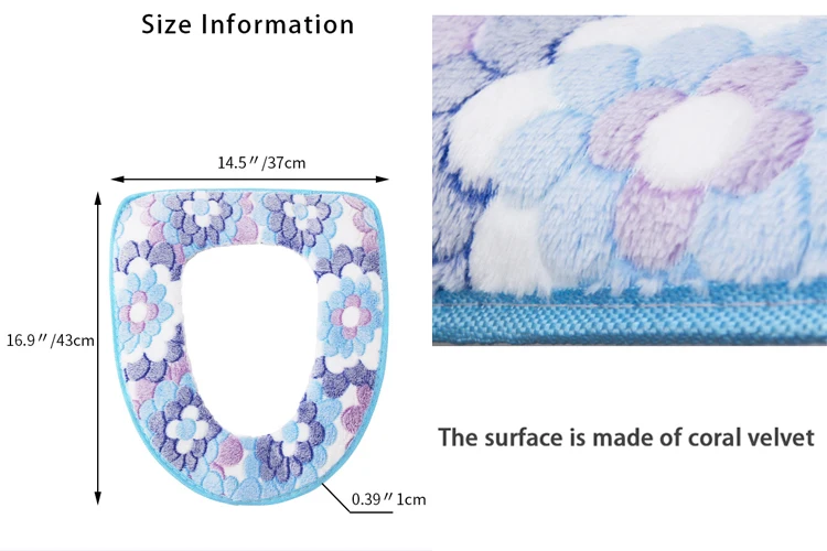 Сиденье для унитаза, мягкий коврик, теплая подушка на сидение унитаза, моющийся, мульти-стиль, протектор, аксессуары для ванной комнаты, набор, сиденье для унитаза