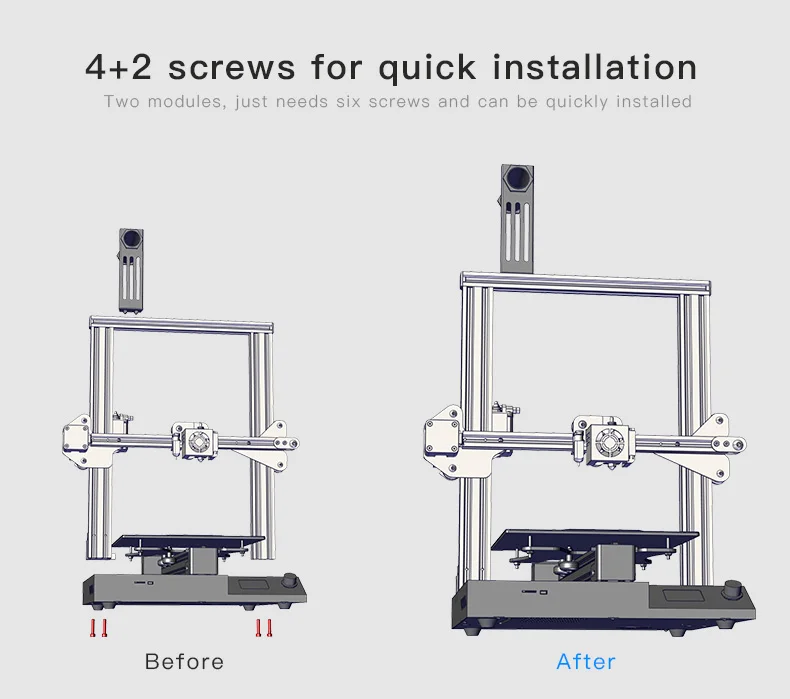 Высокоточный 3d принтер CR 20 Pro, набор для самостоятельной сборки, автоматическое выравнивание. Печать на заказ. Большой размер печати, официальный Creality3d CR-20 Pro