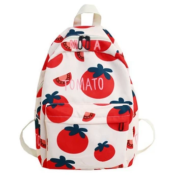 

FGGS-Summer Print Student Backpack New Fashion Bag Female Casual Joker Backpack Travel Bag