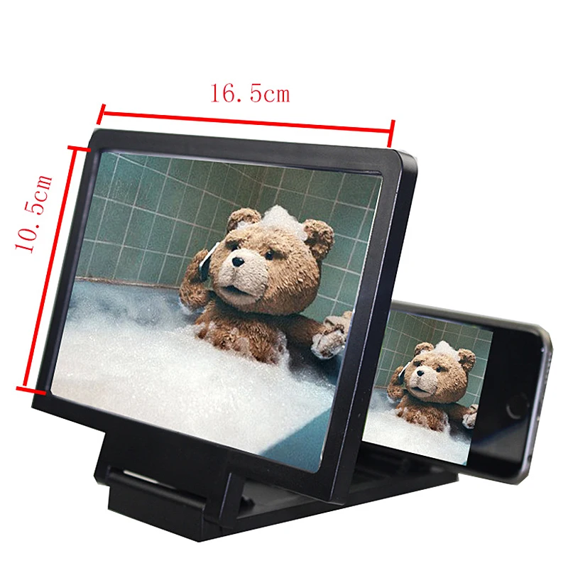 Универсальный 3D усилитель экрана увеличительное стекло для мобильного телефона HD Подставка для видео складной экран увеличенный держатель для защиты глаз