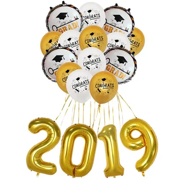 

Grad Party Congrats Aluminium Film Balloons Kit for Graduation Party Supplies Decor Props TN88