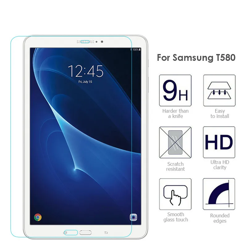 Закаленное стекло-экран протектор для samsung Galaxy Tab A 10,1() T580 T585 планшетный ПК против царапин защитная пленка